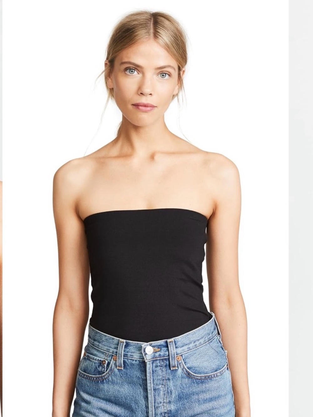 Susana Monaco Black Strapless Tube Top